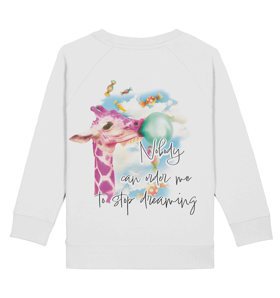 Backsideprint - Nobody can order me to stop dreaming - Kids Basic Sweatshirt