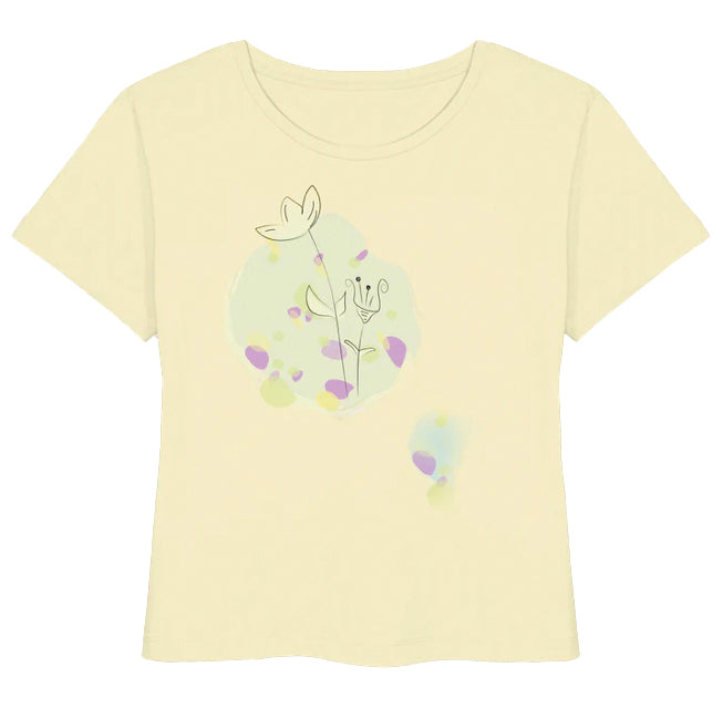 Flower Sommer Shirt - Womens Organic Lightweight T-Shirt (Bio-Baumwolle)