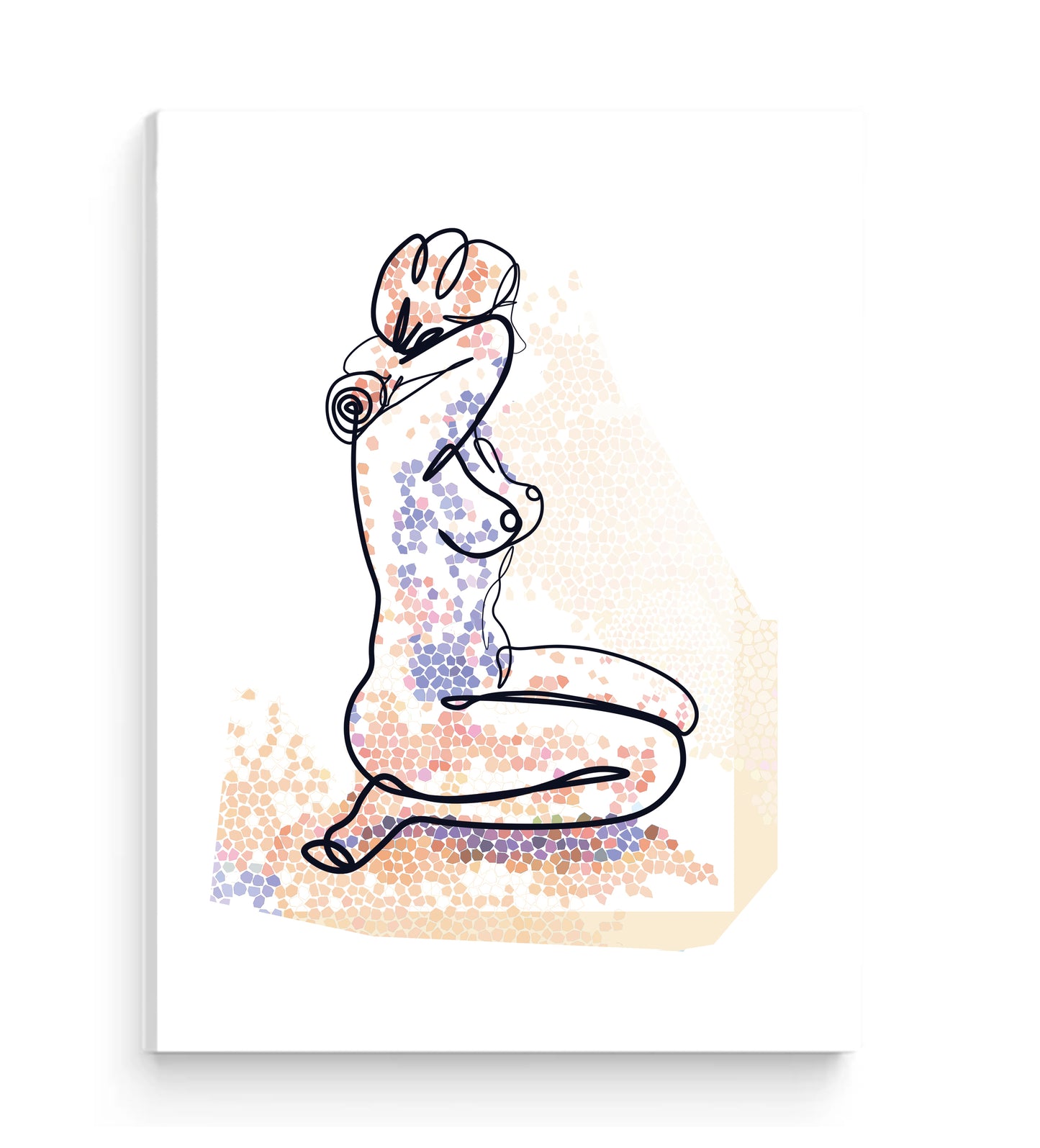 Women Oneline Artwork - Canvas 3:4