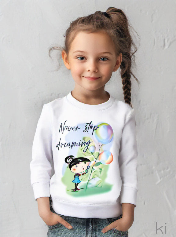 Never stop dreaming - Kids Basic Sweatshirt