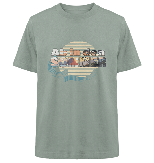 Ab in den Sommer - Ferienshirt - Unisex (family matching) - Bio-Baumwolle - Heavy Oversized Organic Shirt
