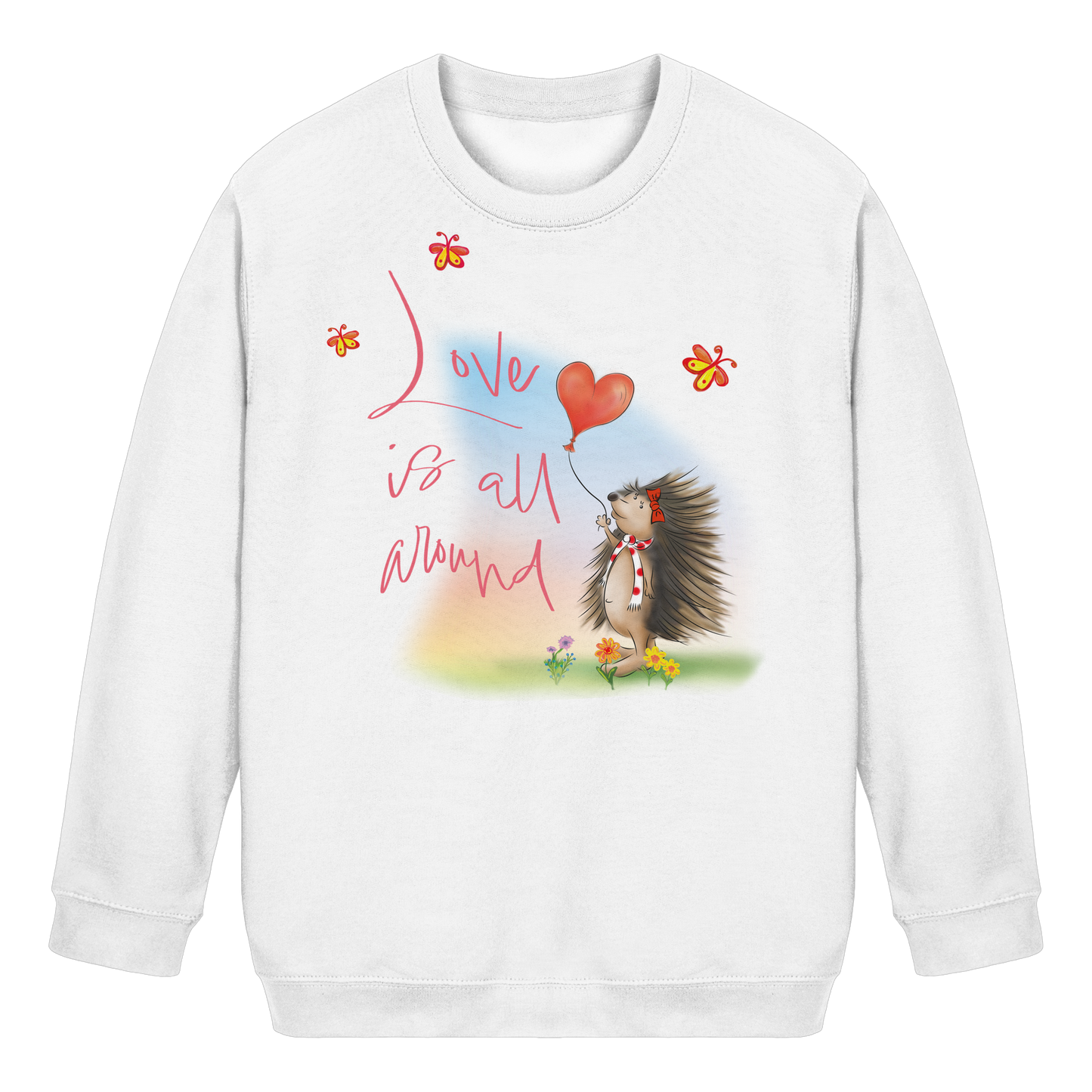 Love is all around - Kids Basic Sweatshirt