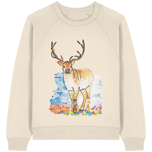 Hirschmotiv - Womens Organic Raglan Sweatshirt
