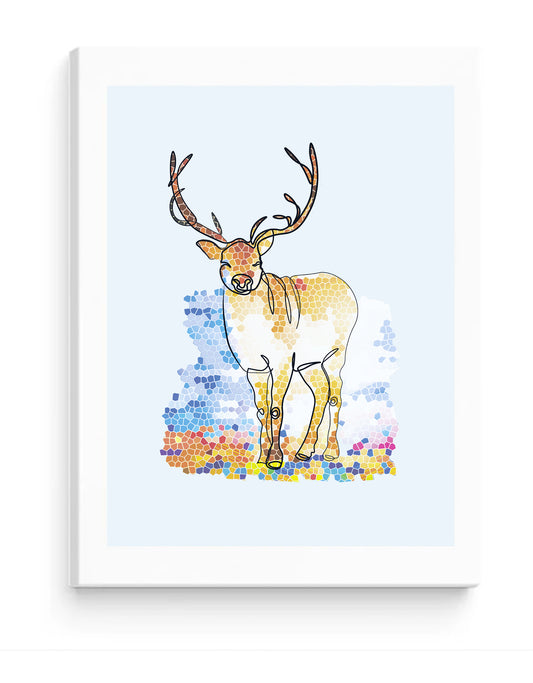 Hirsch-Artwork - Canvas 3:4