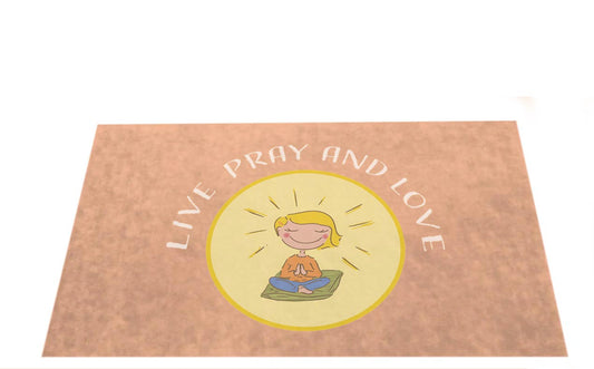 Live, pray and love Fußmatte